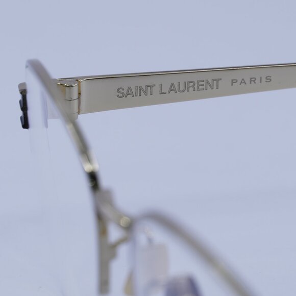 Saint Laurent SL M64 005 Eyeglasses Gold/Black 52mm Cat Eye Frame - Picture 7 of 11